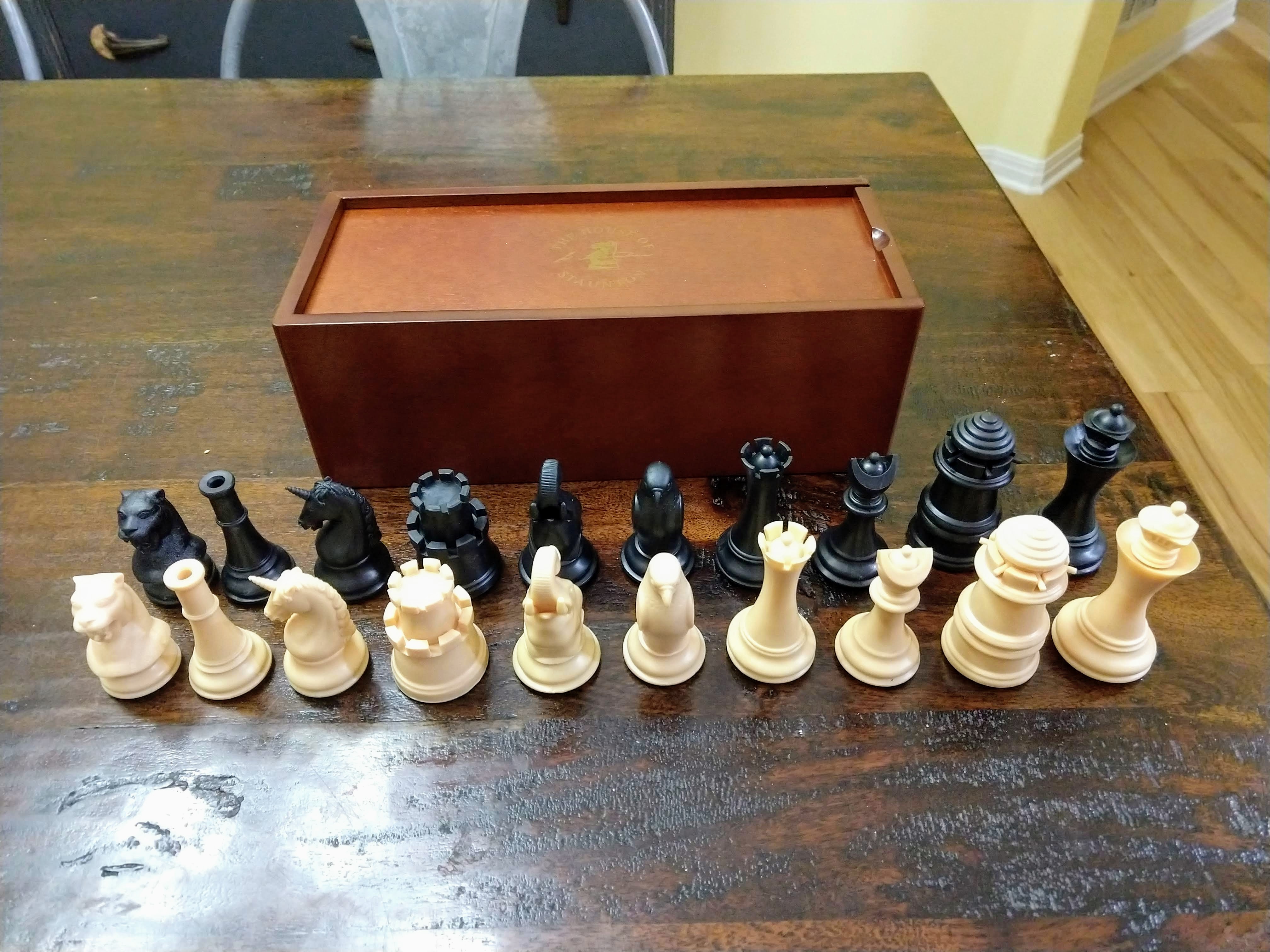 Musketeer Variant Chess Board Vinyl 12x12 Square Black 
